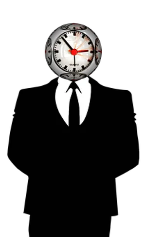 Timepiece Tuxedo Illustration PNG image