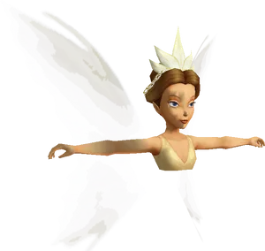 Tinkerbell3 D Character Pose PNG image