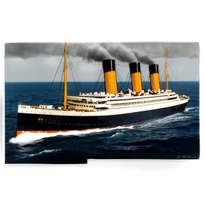 Titanic Historical Photo Png 05212024 PNG image