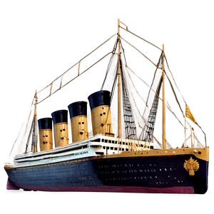 Titanic Ship Model Png 05212024 PNG image