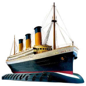 Titanic Ship Model PNG 05212024 PNG
