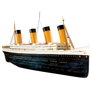 Titanic Shipwreck Art Png Cas6 PNG image