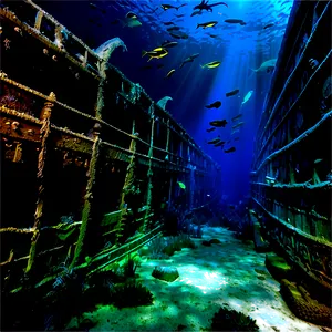 Titanic Underwater Wreck Png Mlr PNG image