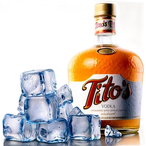 Tito's Vodka On Ice PNG 80