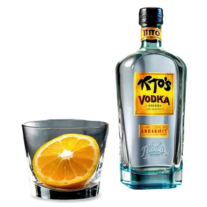 Tito's Vodka On The Rocks PNG Qgi