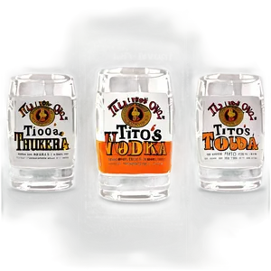 Tito's Vodka Shot PNG Mud