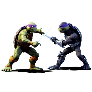 Tmnt Vs. Shredder Battle Png Bfo PNG image