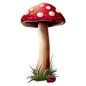 Toadstool Mushroom Cartoon PNG Frh57