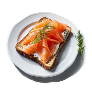 Toast With Smoked Salmon PNG Eoq78 PNG