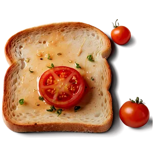 Toast With Tomato PNG Ofn13 PNG
