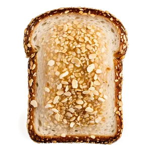 Toasted Sesame Bread Slice PNG Qcx71 PNG