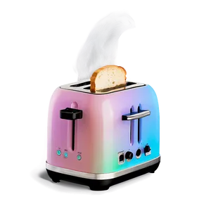 Toaster In Pastel Colors PNG 06122024