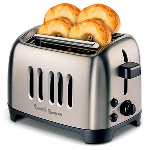 Toaster With Bagel Function Png 06122024 PNG image