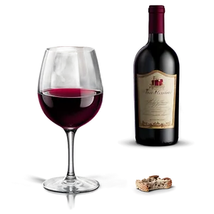 Toasting Red Wine Glass PNG 22