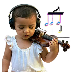 Toddler And Music Png 06112024 PNG image