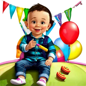 Toddler Birthday Party PNG Dub PNG