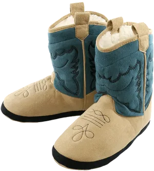 Toddler Cowboy Boots Plush Design PNG
