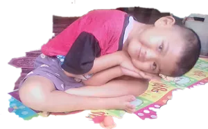 Toddler Resting On Floor.jpg PNG