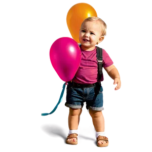 Toddler With Balloons Png 66 PNG image