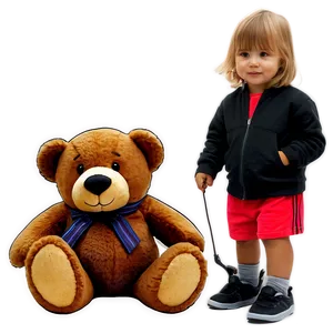 Toddler With Teddy Bear Png Ein PNG image