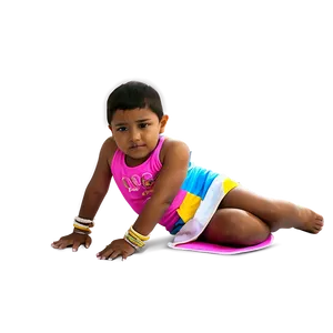 Toddlerin Playful Pose PNG