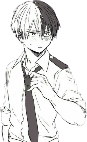 Todoroki Shoto School Uniform PNG image