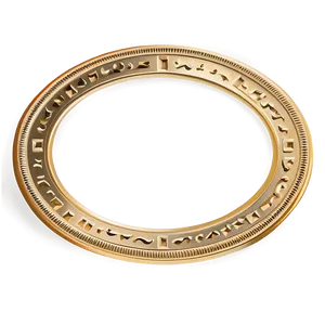 Token Border In Gold PNG 06292024