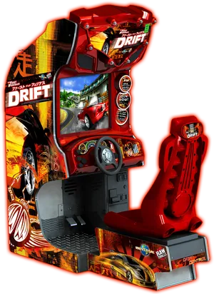 Tokyo Drift Arcade Racing Game Machine PNG