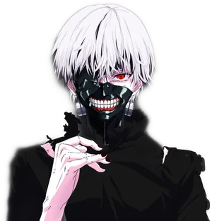 Tokyo Ghoul Character Smiling PNG image