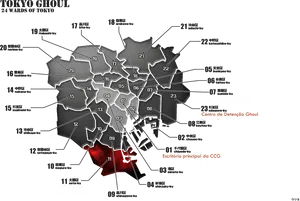 Tokyo Ghoul Wards Map PNG image