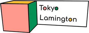 Tokyo Lamington Cube Illustration