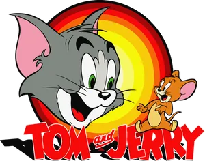 Tomand Jerry Classic Logoand Characters PNG