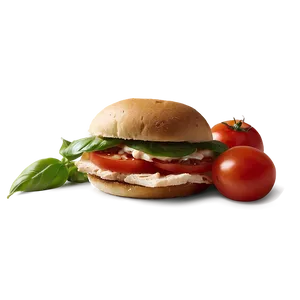 Tomato Basil Chicken Sandwich PNG Nnf