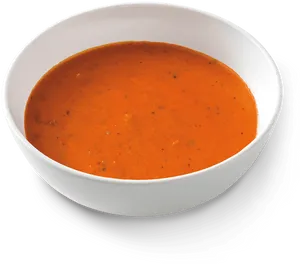 Tomato Basil Soup Bowl PNG image