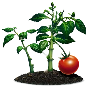 Tomato Plant Pruning PNG Xio92 PNG