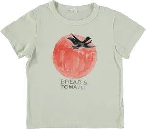 Tomato Print Childrens T Shirt PNG image