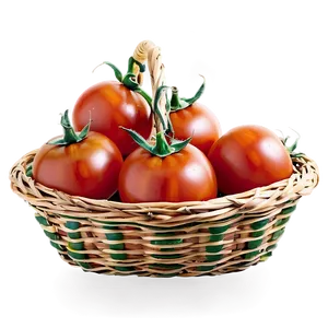 Tomatoes Basket PNG Gcr