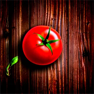 Tomatoes On Wooden Surface PNG 37