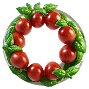 Tomatoes With Basil PNG 52 PNG