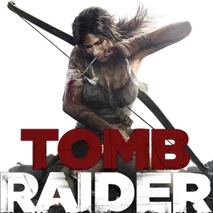 Tomb Raider Action Pose PNG image