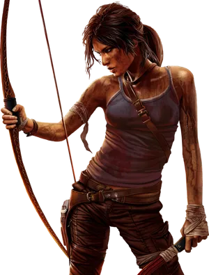 Tomb Raider Archer Stance PNG image