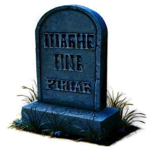 Tombstone At Night PNG 60