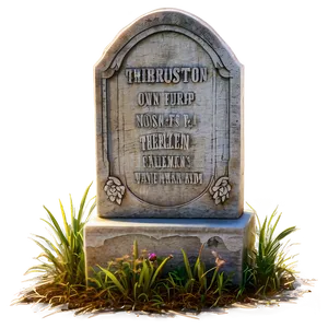 Tombstone At Sunset PNG 05252024