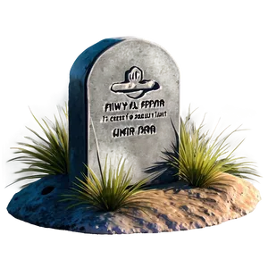 Tombstone At Sunset PNG Rll