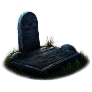 Tombstone In Fog PNG 75