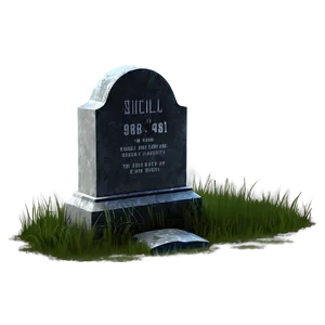 Tombstone In Fog PNG Jkt78