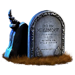 Tombstone In Moonlight PNG Vbq72