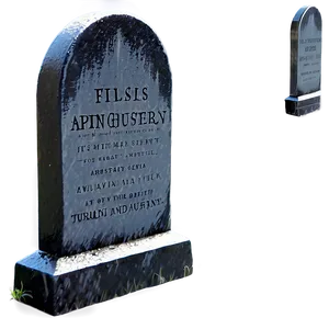 Tombstone In Rain PNG 32