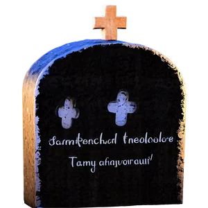Tombstone Silhouette PNG Tho35