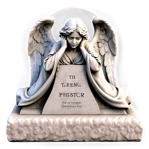Tombstone With Angel PNG 51